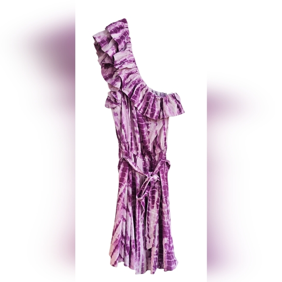 LINI - NEW Ruffled Tie-Dye Mini Dress - Picture 2 of 11